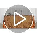 Orange Sequin Rectangular Tablecloth 60x102 Inches for Weddings Parties Halloween