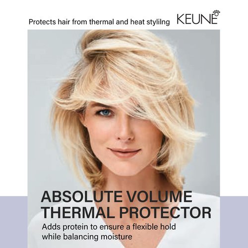 Keune Care Absolute Volume Thermal Protector, Heat Protectant & Strengthening Spray for Fine Hair, 6.8 Fl Oz
