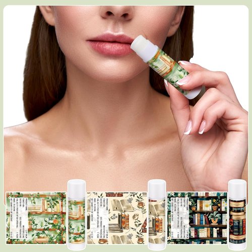 Leelosp Bookish Lip Balms - 25 Pack Gifts for Book Lovers, Librarians & Readers | Perfect for Parties & Events