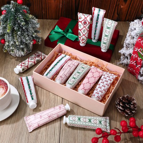 24 Pcs Pink Bow Hand Cream Gifts Bulk Valentine Party Favors for Women Coquette Pink Bow Mini Hand Lotion Travel Size Moisturizer Cream for Dry Cracked Hands Coquette Party Favors for Coworker