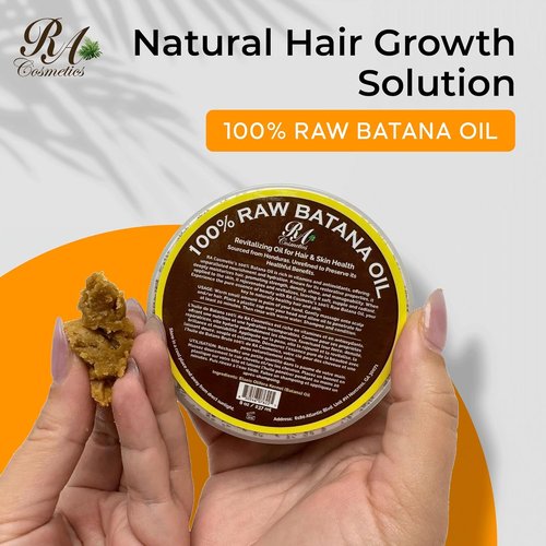 RA Cosmetics 100% Natural Unrefined Batana Hair Oil - Nourishing Moisturizer for Damaged Hair, 16 oz | Strengthens & Repairs