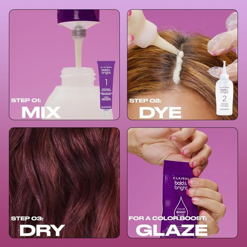 Clairol Bold & Bright Hair Dye - Wild Blackberry Permanent Color | Single Pack