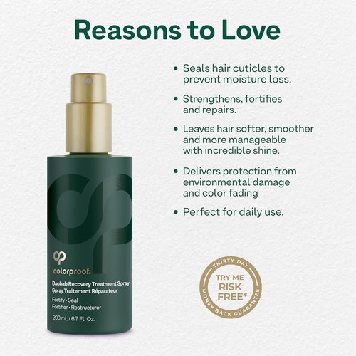 Colorproof Baobab Recovery Hair Treatment Spray - 6.7 Fl. Oz. Repair Spray for Damaged Color-Treated Hair