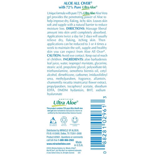 Miracle of Aloe 3-pack Assortment, includes 1 ounce tubes each of Miracle Foot Repair, Miracle Hand Repair and Aloe All Over