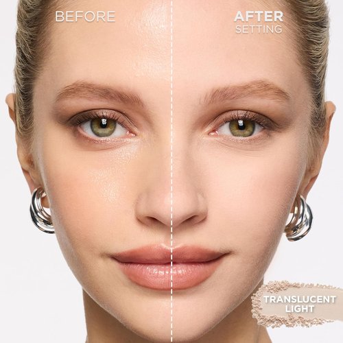 L'Oreal Paris Infallible Blur-Fection Setting Powder - 24HR Longwear Blurring Face Powder, Translucent Light