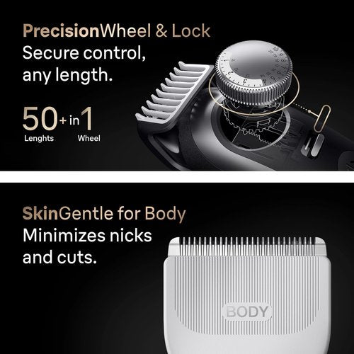 Braun Series 9 PRO All-in-One Beard & Body Grooming Kit - Cordless Trimmer, Hair Clippers & Shaver with Gillette Labs Razor | AIO 9570