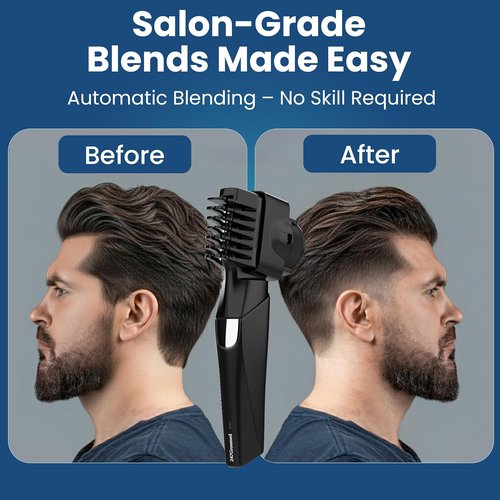 247 Groomed Self Haircut Trimmer - Auto Blending Hair Clippers with Adjustable Fade Guide (1-20mm)
