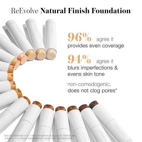 RMS Beauty ReEvolve Medium Coverage Liquid Foundation – Skincare-Infused, Natural Finish – Non-Comedogenic & Silicone-Free – 12-Hour Wear – Refillable – 1.0 fl oz