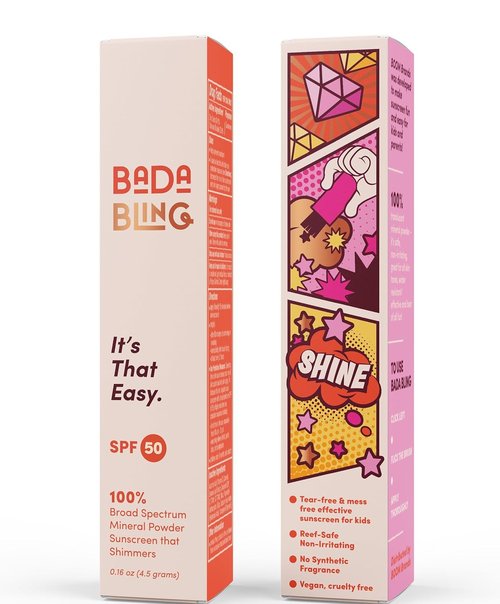 Bada Boom Bada Bling Shimmer Sunscreen Powder - Translucent SPF 50 with Sparkle Finish