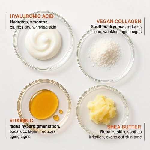 Clear Visage Vitamin C Serum For Face with Collagen – Dermatologist Tested, Anti Aging, Korean Skin Care – Fades Look of Dark Spots, Smooths Fine Lines, Firms & Hydrates – Clean Beauty – 1.69 Fl. Oz