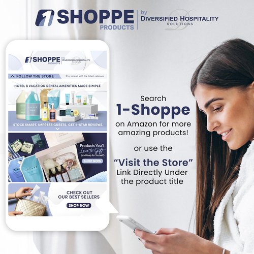 1-Shoppe All-in-Kit Hand/Body Wash | Infuse White Tea & Coconut Hotel | 1 Gallon | For Hospitality & Vacation Rentals to Refill Dispensers | (Single Gallon)