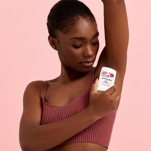 Schmidt's Vegan Deodorant - Aluminum-Free Rose & Vanilla | 24-Hour Odor Protection, 2.65 oz