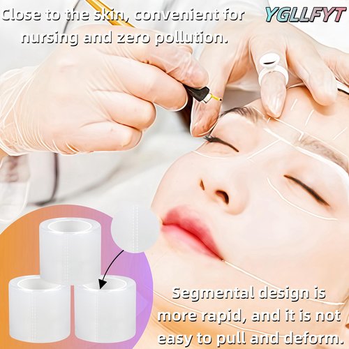 3PK brow lamination supplies Disposable eyebrow tattoo plastic wrap eyebrow cover up for drag brow lamination plastic wrap saran wrap tattoo