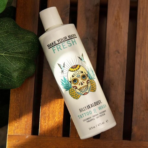 Billy Jealousy Make Your Mark Tattoo Wash - Hydrating Aftercare with Cucumber & Rosemary Extracts