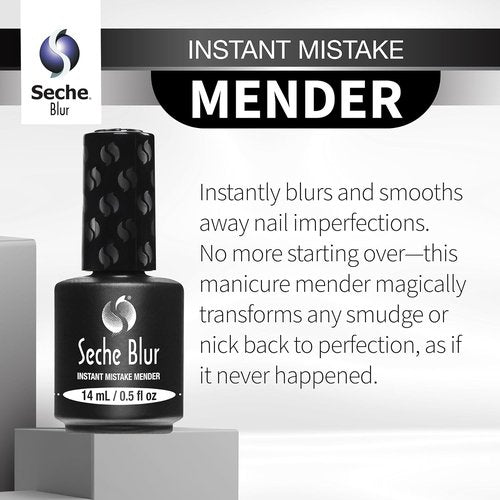 Seche No Wipe Gel Top Coat - Long Lasting UV Nail Polish with Clear Finish | 0.5 fl oz