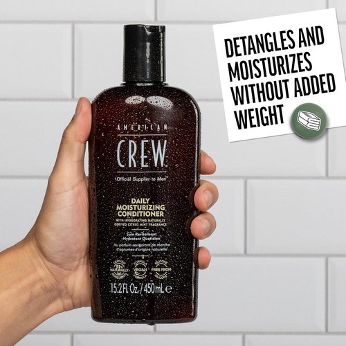 American Crew Conditioner - Daily Moisturizer for Men | Naturally Derived Vegan Formula, Citrus Mint, 33.8 Fl Oz
