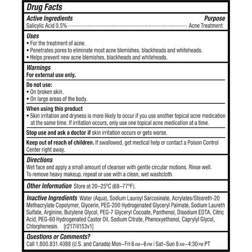 Paula's Choice CLEAR Acne Daily Face Wash - Salicylic Acid Cleanser for Clogged Pores | Fragrance-Free