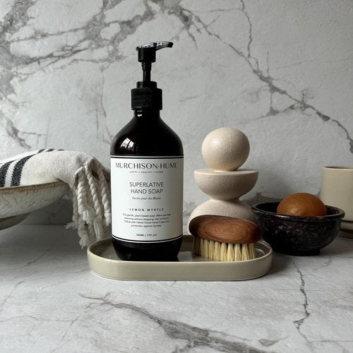 Murchison-Hume Lemon Myrtle Hand Soap - Plant-Based Formula with Refillable Pump | Soft, Hydrated Hands | 16 fl oz