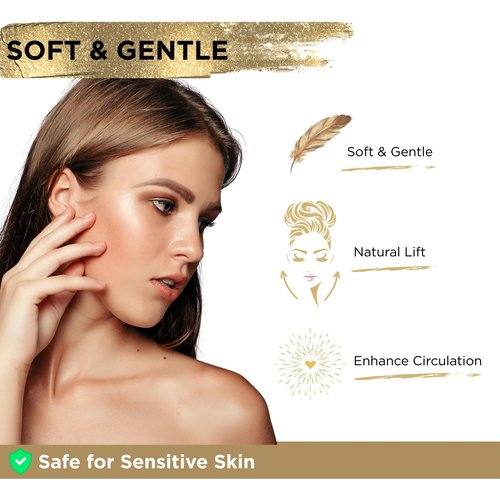 ICON Lymphatic Contour Brush for Face, Face Sculpting Tool for Lymphatic Drainage, Ultra Soft Bristles, Dry Brush, Helps Reduce Look of Puffiness (1 Pack)