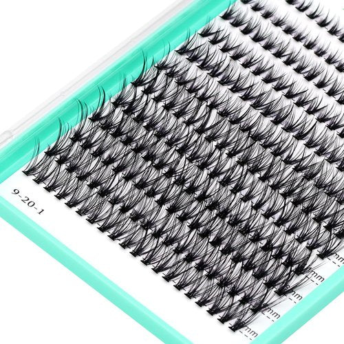 Bodermincer 20D-8-9-10-11-12mm MIX Lash Clusters Wispy Eyelash Clusters 240pcs D Curl (20D-8-9-10-11-12mm MIX)