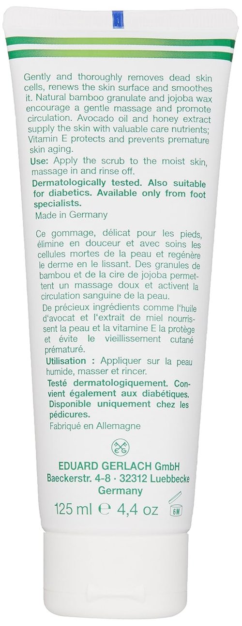 GEHWOL Soft Feet Scrub - Exfoliating Foot Care Treatment | 4.4 oz for Smooth, Soft Skin