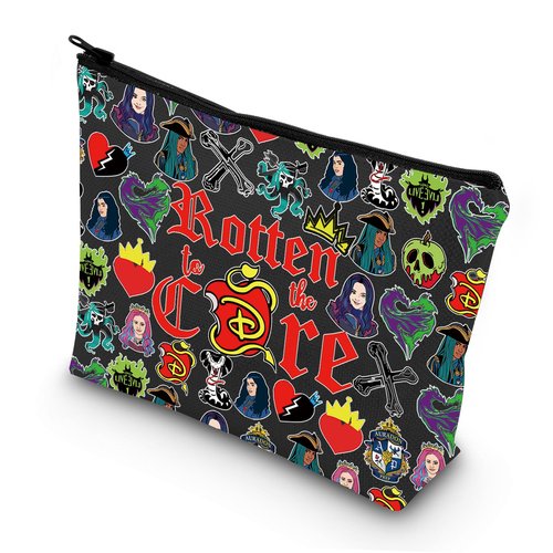 LEVLO Jay Cosmetic Make Up Bag Carlos Fans Gift Rotten to the Core Mal Makeup Zipper Pouch Bag Jay & Mal Movie Merch (Core B Full)