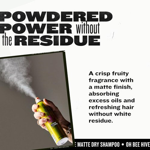 Bed Head by TIGI Volumizing Dry Shampoo - Oh Bee Hive Formula for Day 2 Hair | 6 oz