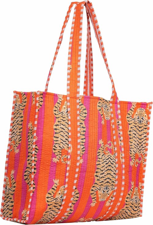 INDACORIFY Cotton Tote Bag - Handmade Ethnic Design for Women | Stylish Shopping & Daily Use