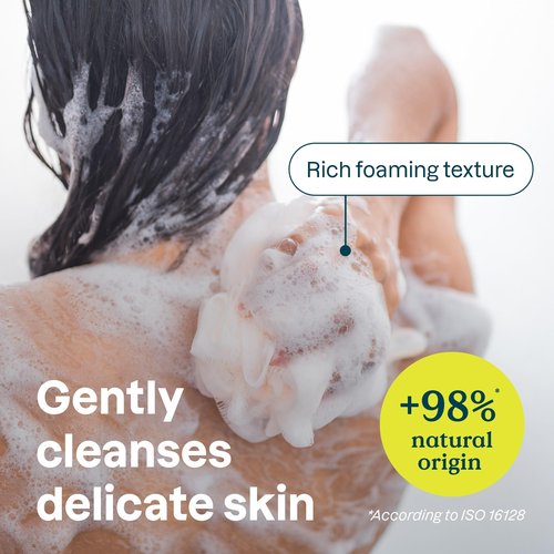 ATTITUDE Body Wash for Sensitive Skin, EWG Verified Shower Gel, Soothing Oat, Dermatologically Tested, Plant and Mineral-Based, Vegan Personal Care, Unscented, 32 Fl Oz