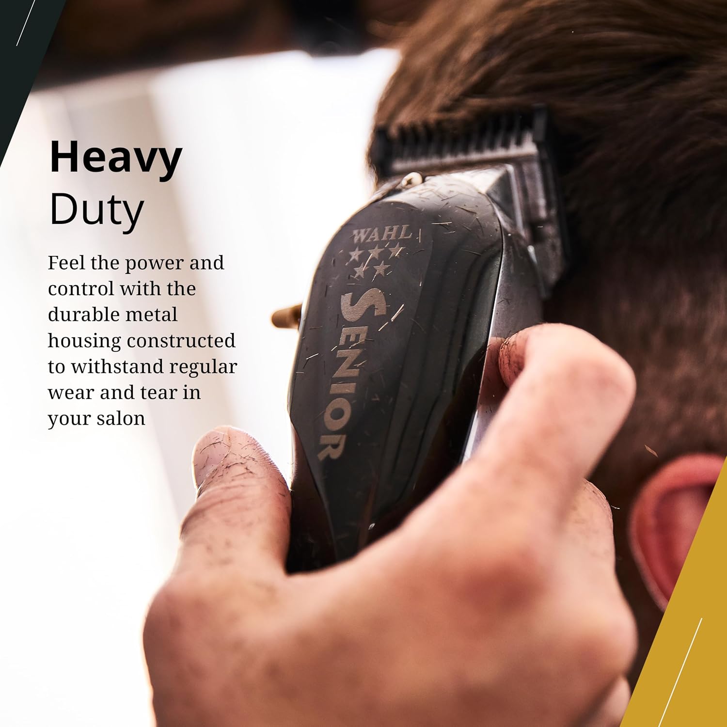 Wahl Professional 5 Star Senior Clipper - V9000 Motor, Adjustable Taper Lever & 3 Cutting Guides