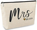 DMZIY Wedding Bridal Shower Gifts for Bride To Be 2026, Bachelorette Party favors Accessories, Future Mrs Makeup Bag, Wife Engagement Gifts for Women, Small Cosmetic Travel Pouch (Mrs 2026)