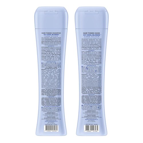 Naissant Icy Cool Blonde Purple Shampoo & Toning Mask Set - Neutralizes Yellow & Brassy Tones | 2 x 10.1 Fl Oz