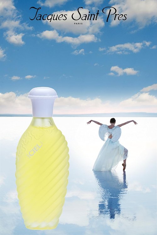 Jacques Saint Pres CIEL - Eau De Parfum for Women - Soft Powdery Scent with Vanilla & White Rose - 3.4 Fl Oz
