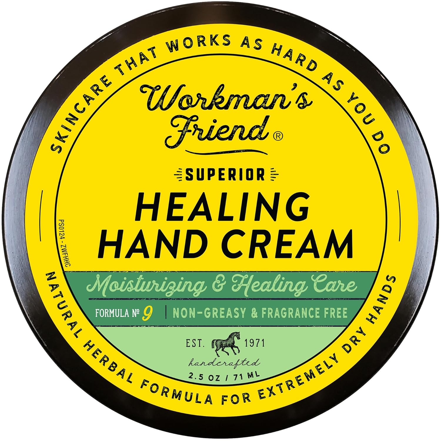 WORKMAN'S FRIEND Superior Healing Hand Cream - Intense Moisturizer for Extremely Dry Skin - 2.5 oz