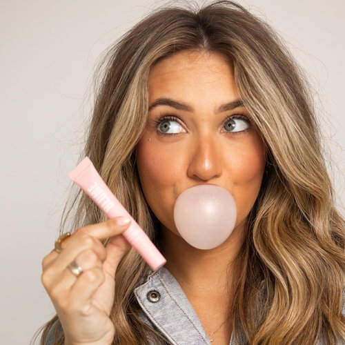 Blume Tri-Peptide Lip Balm - Bubblegum Pink Tinted Moisturizer with Shea Butter & Squalane | 0.4 Fl Oz