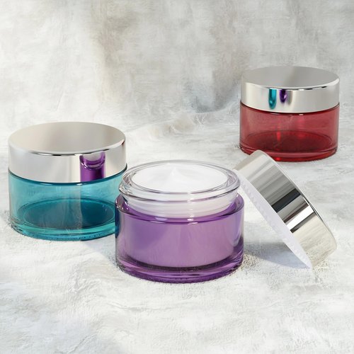 3Pack 1 oz Small Glass Jars with Lids, Travel Jars with Inner Liners,1 Ounce Travel Containers for Toiletries Cosmetics Containers,Cream Lotion,Body Scrub (3 Pack (1oz))
