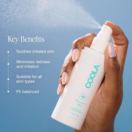 COOLA Recovery+ Face Mist - Hypochlorous Acid Spray for Redness Relief & Skin Refreshment | 3.4oz