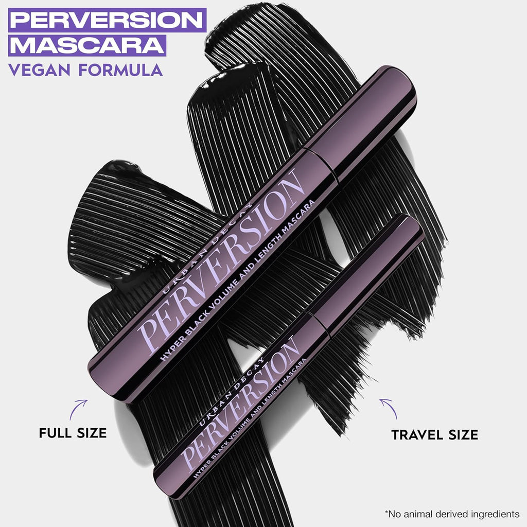 Urban Decay Perversion Mascara - Black Volumizing & Lengthening Formula, Smudge-Resistant, 16HR Wear