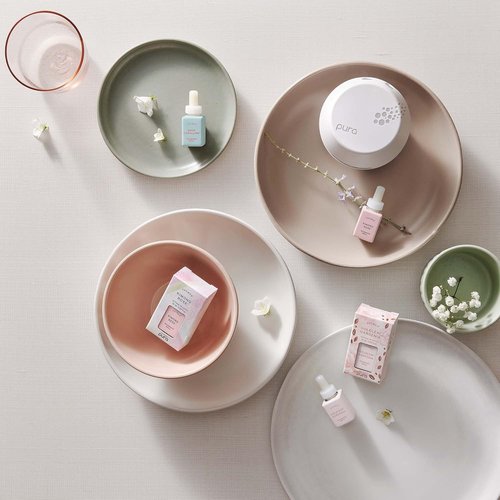 Thymes Aqua Coralline Plug-In Diffuser Refills - Smart Home Aromatherapy, Pack of 2