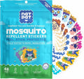 NATPAT Buzz Patch Mosquito Stickers for Kids - All-Natural Citronella, Non-Toxic, DEET-Free | 48 Pack