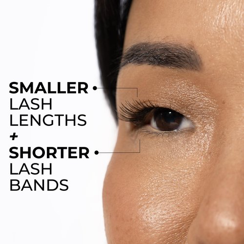 Best Lashes for Monolids - Very Small Size, Natural Eyelid Lifting Strip False Lashes - Made From Real Hair - Safe For Sensitive Eyes - Hannah Cho Beauty