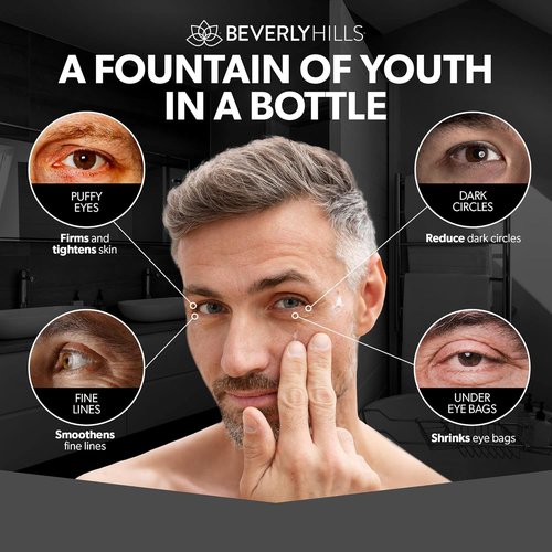 Beverly Hills Men's Instant Facelift Eye Serum - Reduces Dark Circles & Puffy Eyes | Anti-Wrinkle Treatment