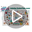 Giant Birthday Coloring Tablecloth - Kids Arts & Crafts Activity Banner Variation: Birthday