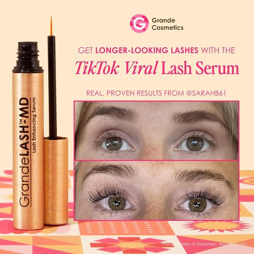 Grande Cosmetics GrandeLASH-MD Lash Enhancing Serum - Peptide & Vitamin Infused for Fuller, Thicker Lashes - Ophthalmologist Tested, Cruelty-Free