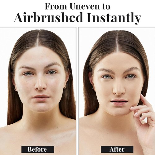Jerome Alexander MagicMinerals AirBrush Foundation - 2-Piece Set with Kabuki Brush for Radiant Skin - Fair Shade