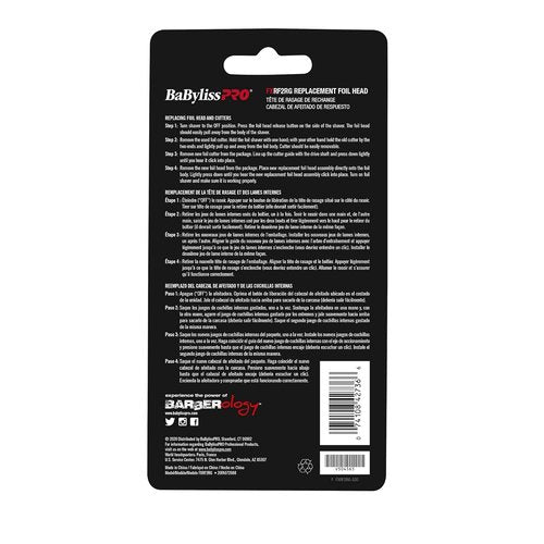 BaBylissPRO Replacement Foil & Cutter - Precision Parts for MetalFX Double Foil Shavers