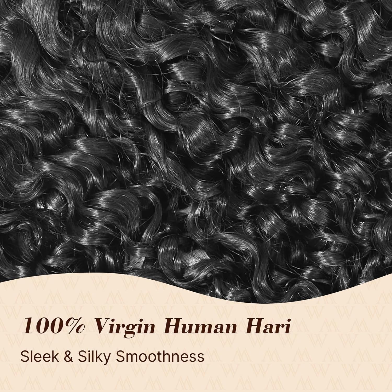 Wequeen 16A Burmese Curly Human Hair Bundles 16 Inch 100% Unprocessed Brazilian Virgin Hair Quick Weave Bundles Human Hair Extensions Real Human Hair, Natural Black