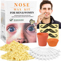 Nose Wax Hair Removal Kit by CoFashion | 100g Wax, 30 Applicators (15-30 Uses) | Painless, Quick & Easy for Men Women | 15 Mustache Guards, 2 Silicone Cups