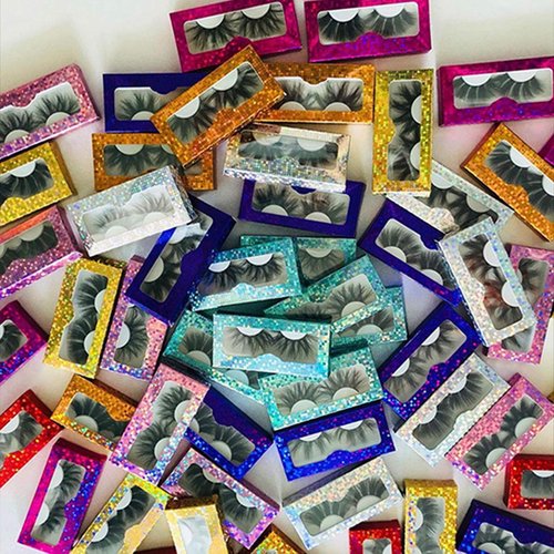 25mm Real Mink Lashes Mikiwi Eyelashes SF07-5, Thick HandMade Full Strip Lashes, Crueltyl Free Fluffy Lashes, Dramatic 3D Mink Eyelashes Bulk Pack-5