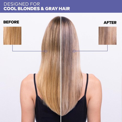Alfaparf Milano Yellow Professional Silver - Purple Leave-In Mousse for Cool Blonde & Gray Hair - 5.41 fl oz